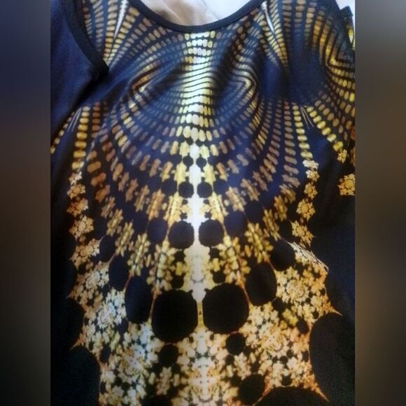 Like-New Ombre Geometric Patterned Maxi Dress - Size S” with pockets - Picture 8 of 15